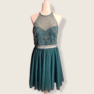 Blondie Nites by Stacy Sklar Beaded Formal Dress Size 13 Junior Girls